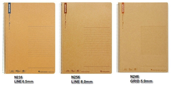 Spiral Notebook SEMI B5 Line up